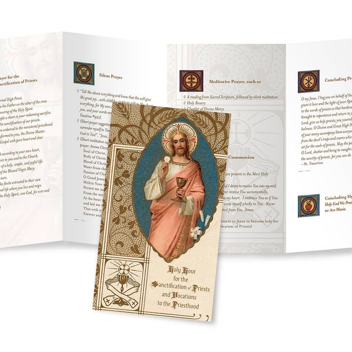 Brochure Heilig Uur voor de heiliging van priesters voor wholesale door The Retro - a Full of Grace USA Company