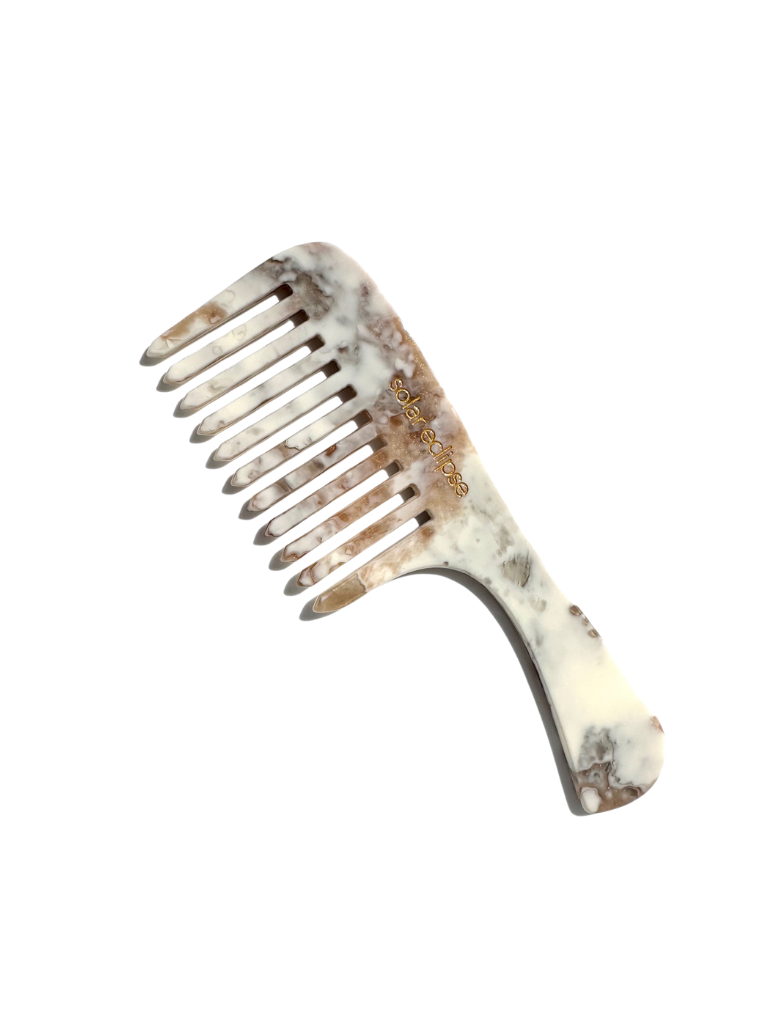 Solar Eclipse - Wholesale Hair Brush/Comb - Wide Tooth Handle Acetate Hair Comb | Eco-Friendly6