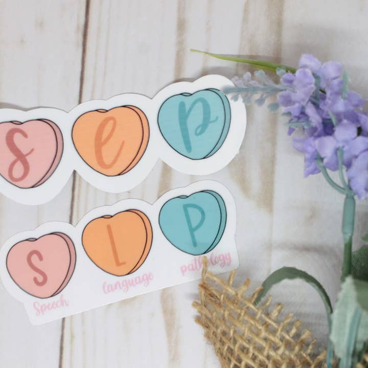 SLP Candy Hearts Sticker for wholesale by Kaysticks.co