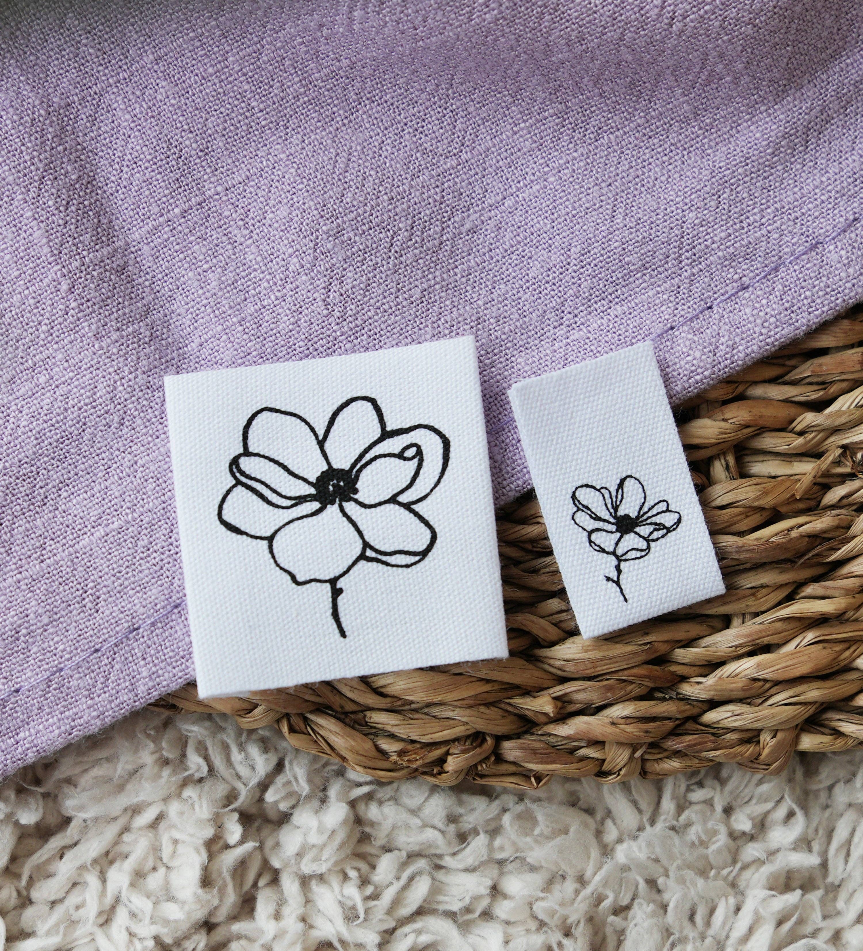 Paul und Clara – Großhandel Bastelzubehör – Baumwoll-Klapplabel *magnolie*1