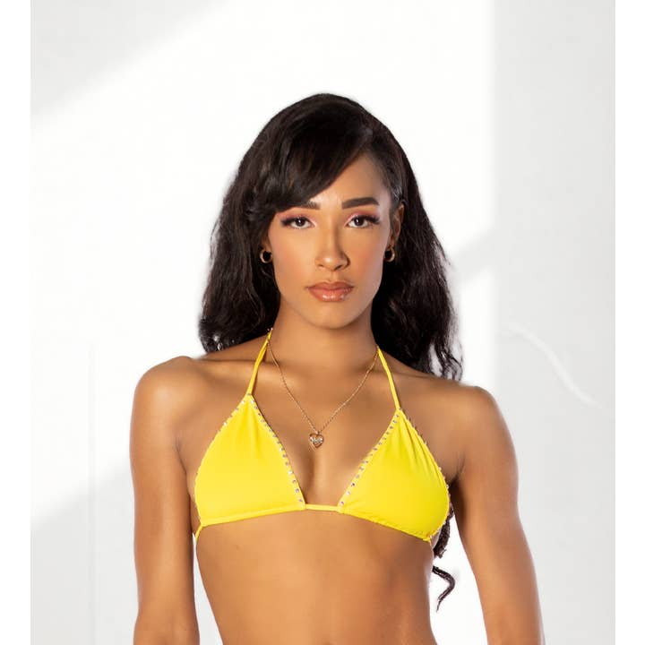 Candyland - Wholesale Swim Top - Women's - Crystal Teardrop Tri Top4