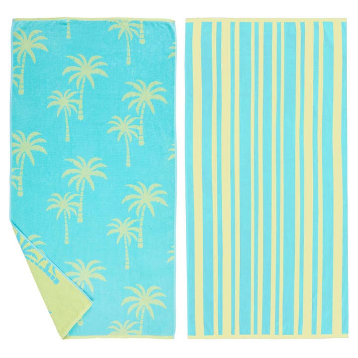 BH Collective - Wholesale Beach Towel - Beach Towels - 100% Cotton Jacquard, 2pk - Playa Collection7
