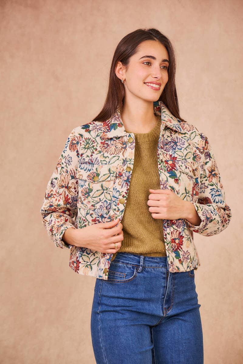 Beige Veste VINCENNES – Tapisserie d'élégance et de style en vente sur Faire0