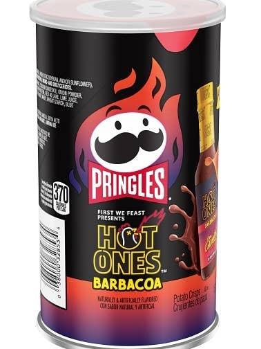 (S7-01) Pringles-HOT ONES-Barbacoa 2.5oz( 71g x12 for wholesale by iSweet.ca