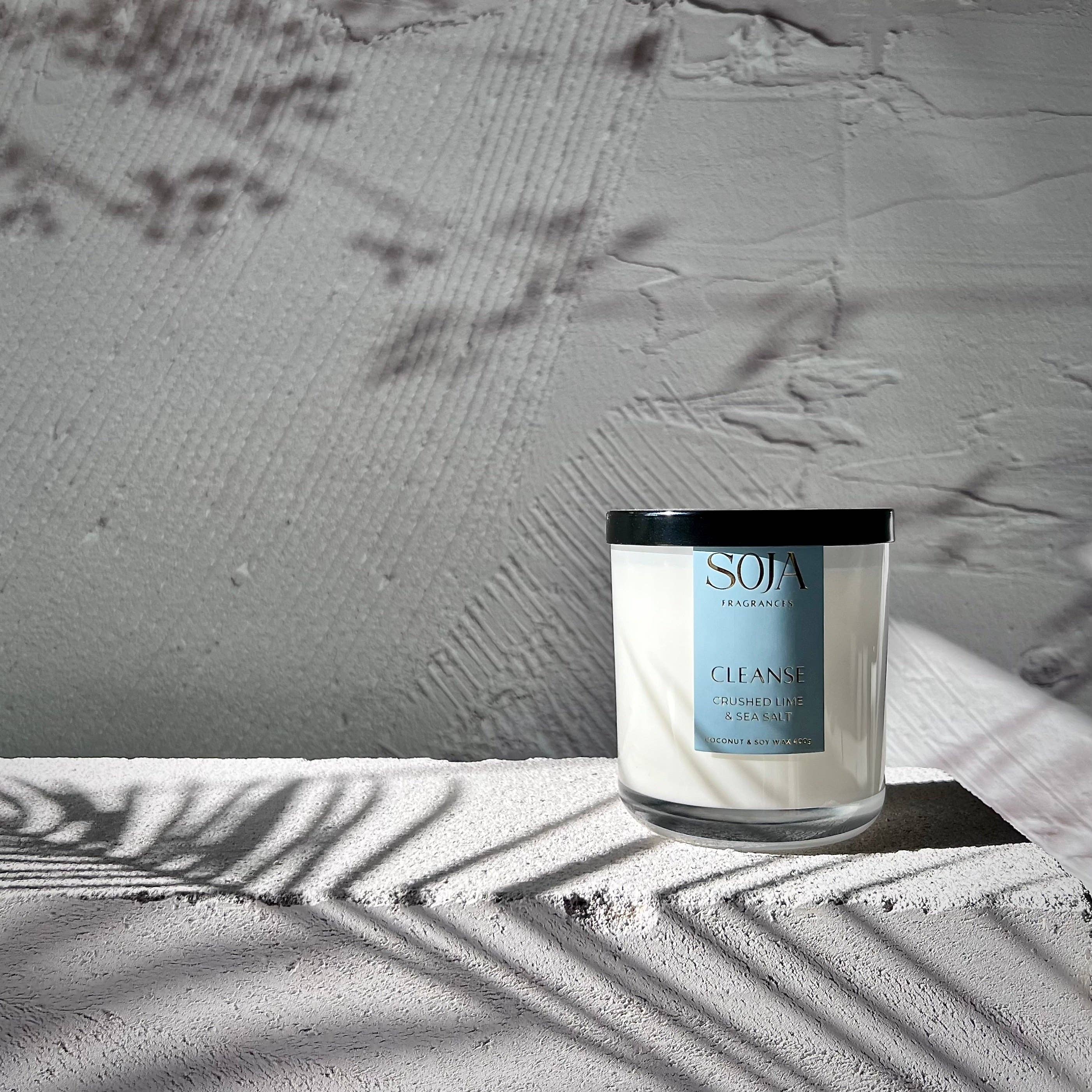 Soja Fragrances - Wholesale Jar/filled candle - Cleanse - Crushed Lime & Sea Salt Candle2