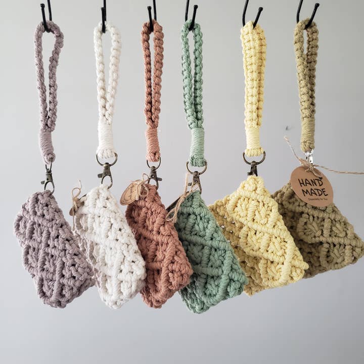 Macrame Wristlet Wallet for wholesale by Made By Tatica