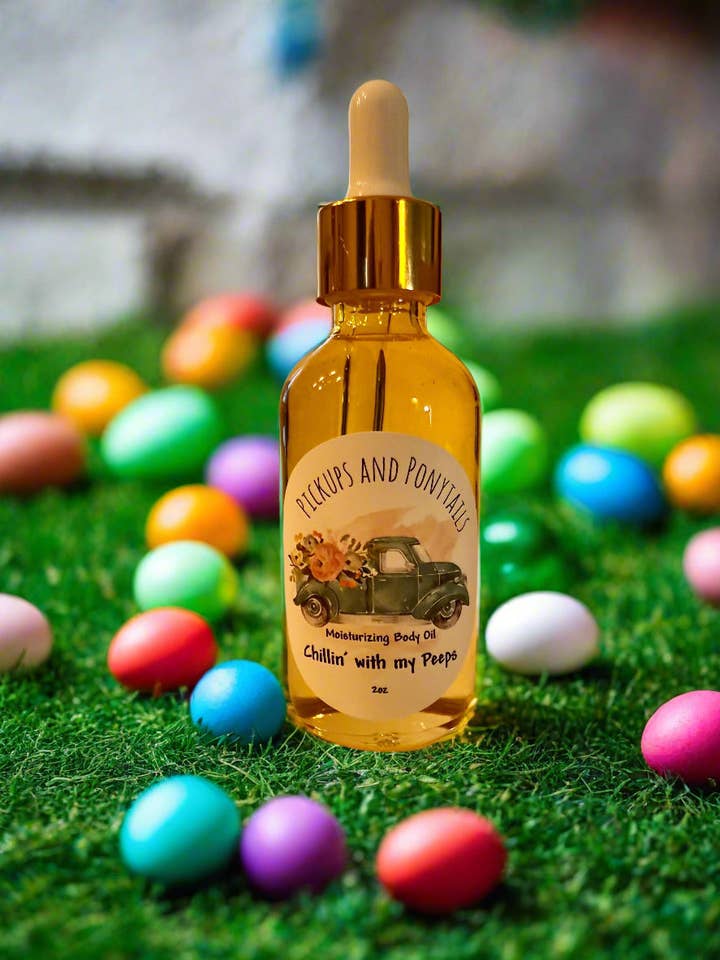 Chillin' with my Peeps Moisturizing Body Oil for wholesale by Pickups And Ponytails