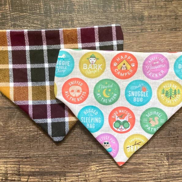 Dog Scout - Handmade Pet Bandana | Reversible | Novelty for wholesale by Jean Claude Van Waffles