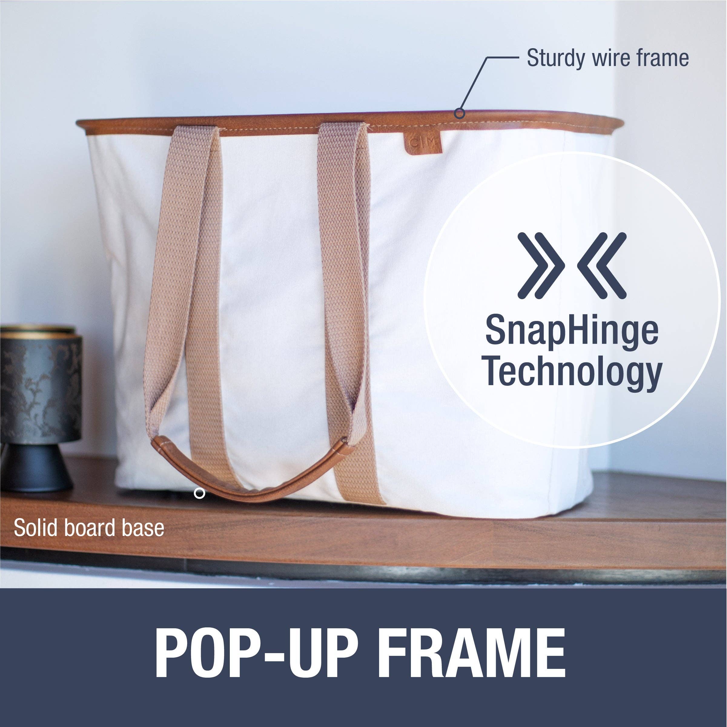 CleverMade - Wholesale Tote Bag - Women's - Collapsible LUXE Tote21