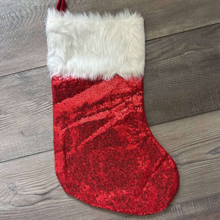 JILLIAN INK LLC - Wholesale Holiday Stocking - Red and White Christmas Stockings 1