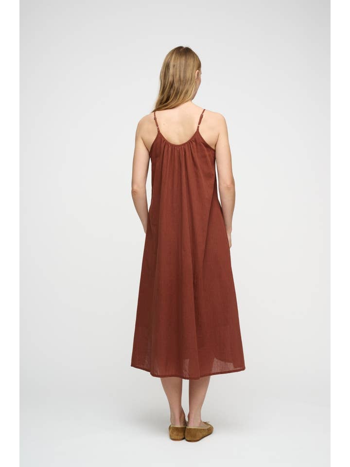 dark terracotta cave dress gauze for wholesale on Faire