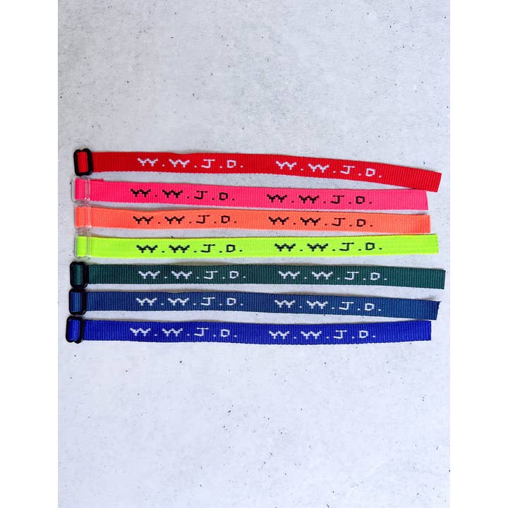 Elevated Faith – Großhandel Gewebtes/geflochtenes Armband – WWJD Armreif1