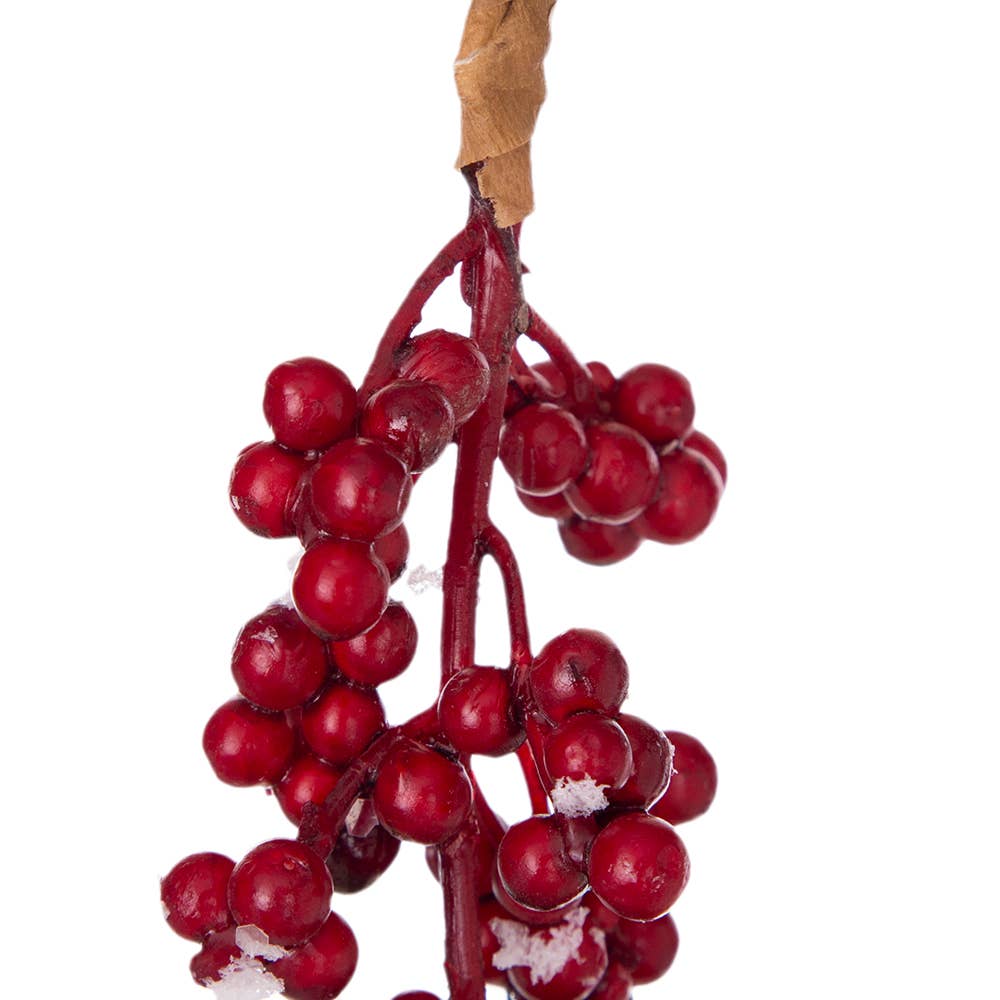 A&B Home Group Inc. - Wholesale Christmas Decoration - 38" Snowy Berry Hanging Spray - Red2