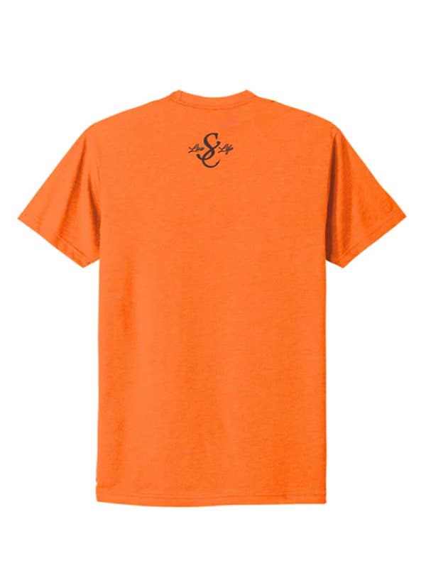 Orange Touchdown Dog Short Sleeve Tee for wholesale on Faire2