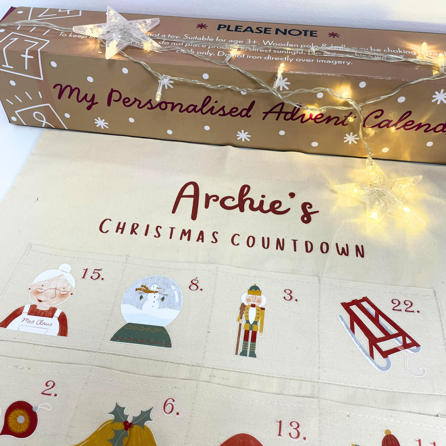 PersyBoo - Wholesale Advent Calendar - Personalised Fabric Christmas Advent Calendar - Countdown6
