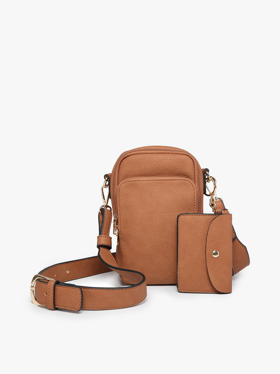 Jen & Co. - Vente Sac à bandoulière – femme - M2080 Sac à bandoulière Parker à 3 compartiments avec pochette1