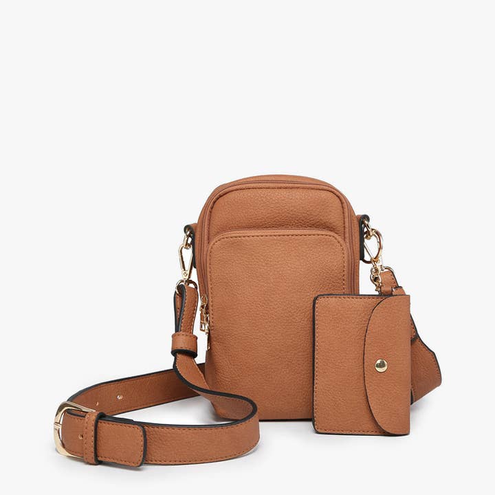 Jen & Co. - Vente Sac à bandoulière – femme - M2080 Sac à bandoulière Parker à 3 compartiments avec pochette1