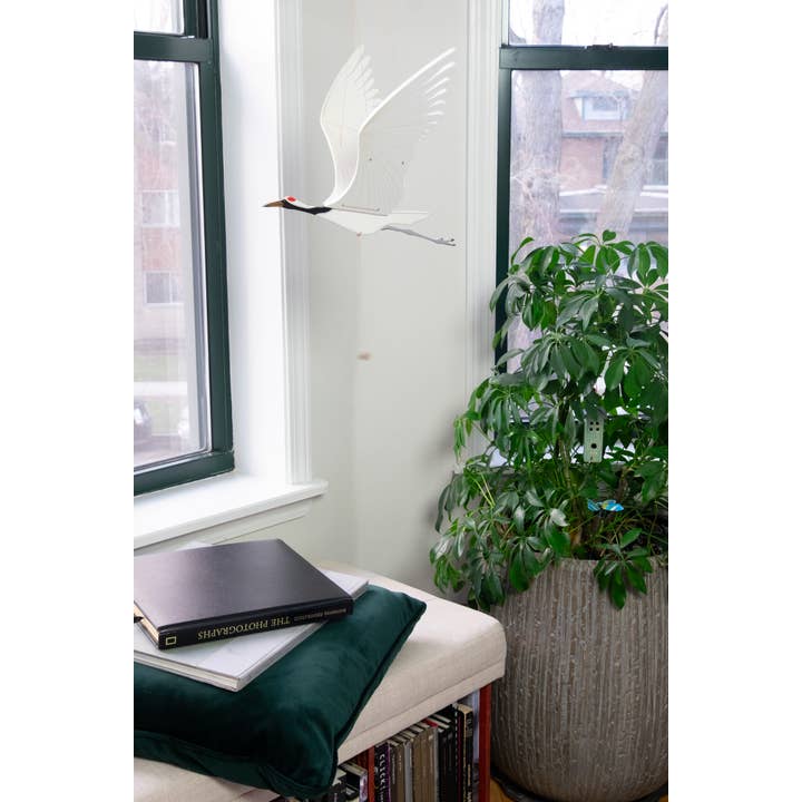 Tulia's Artisan Gallery - Wholesale Mobile - Crane Flying Bird Mobile7