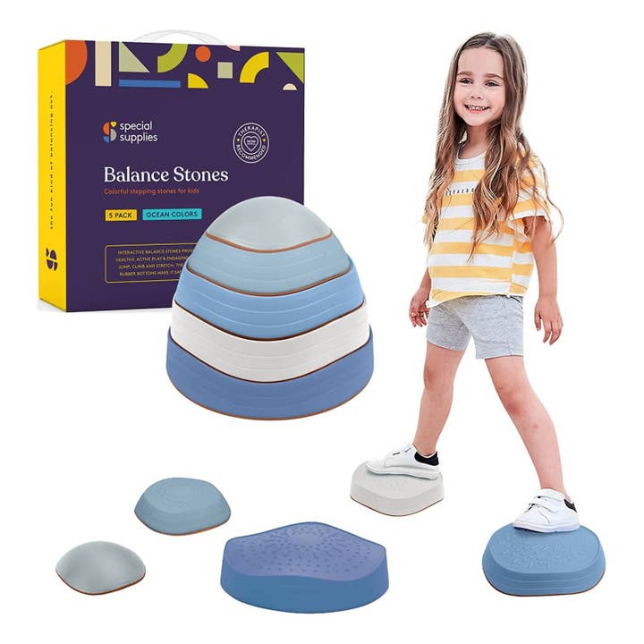 Stepping Stones (Ocean Colors): 5 Piece Set for wholesale by Special Supplies