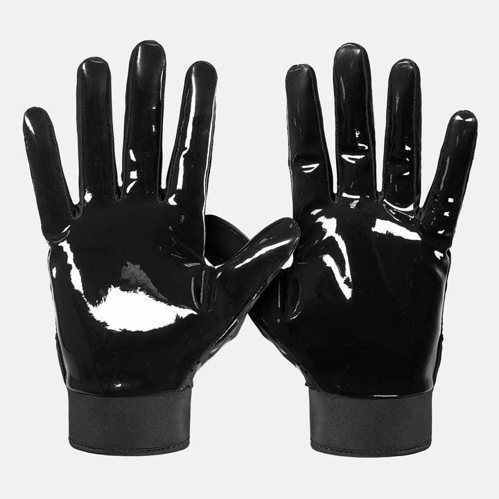 Basic Black Sticky Football Receiver Gloves for wholesale on Faire