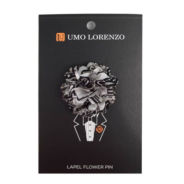 Paisley Flower Mini Bouquet Clutch Back Flower Lapel Pins for wholesale by Selini New York