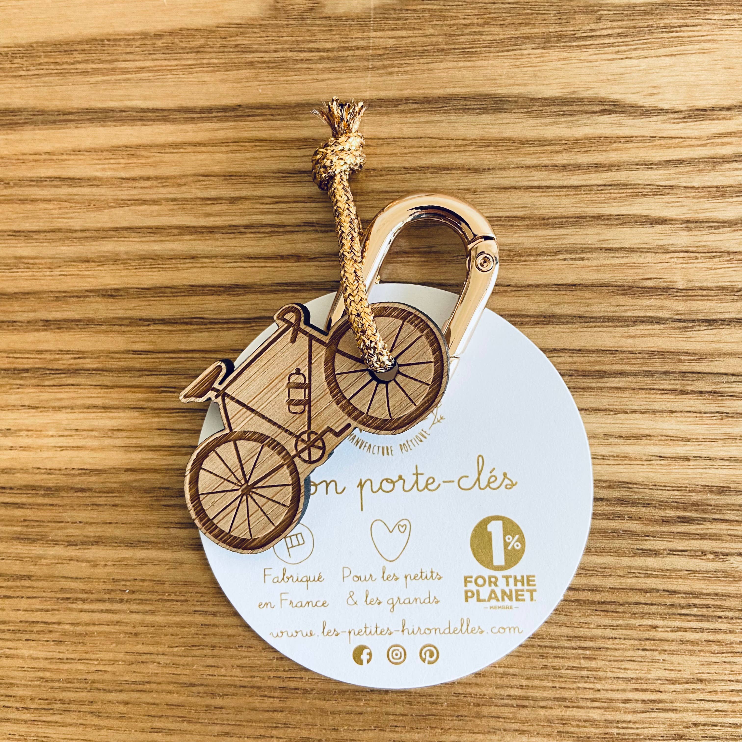 Les Petites Hirondelles - Wholesale Keychain - Unisex - Wooden keychain - Sport bike2