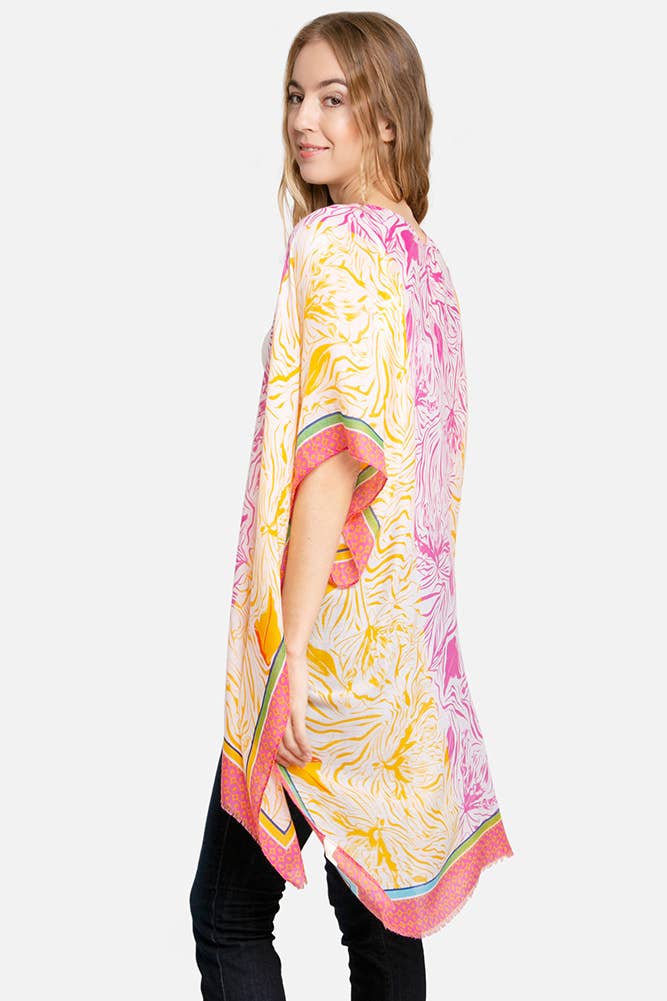 Hana - Venta al por mayor Camisola de baño - Mujer - Cubierta ondulada con estampado mixto2