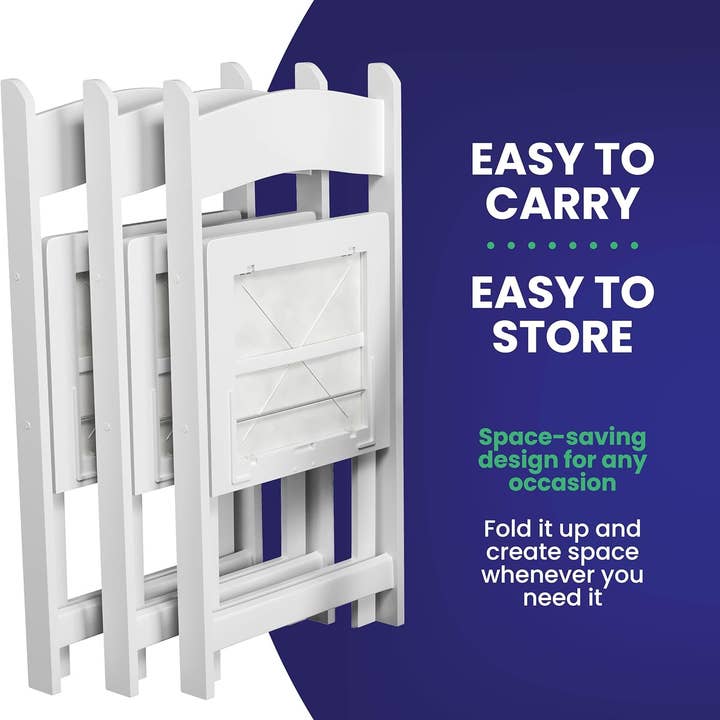 Simplex Brands - Wholesale Folding Chair - White Resin Folding Chair