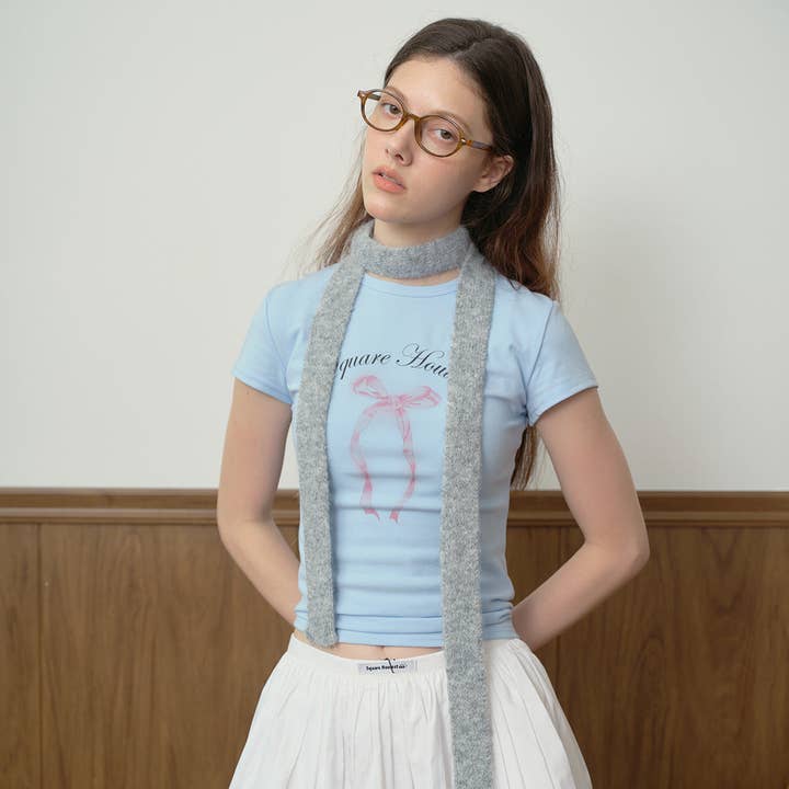 Sweetkama – Cachecol - Mulher por atacado – Lenços de lã skinny de cor sólida para senhora YW0131