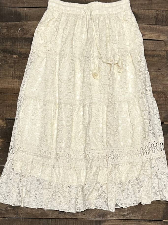 Romantic Views Skirt - Parchment for wholesale by Jaded Gypsy