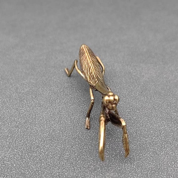 Mio Queena - Wholesale Decorative Tabletop Object - Brass Mantis Desktop Ornaments Decoration