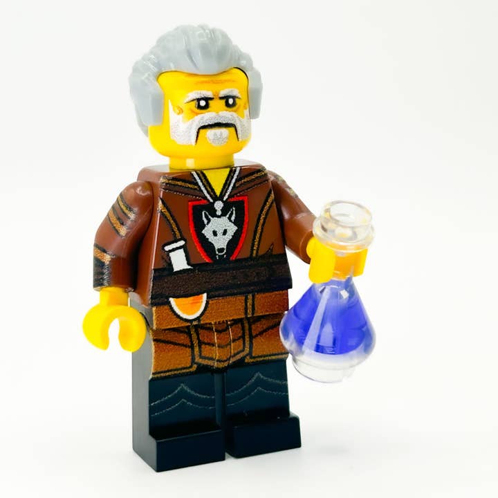Wolfpack Alchemist Custom Minifig made using LEGO parts - B3 Customs for wholesale by B3 Customs