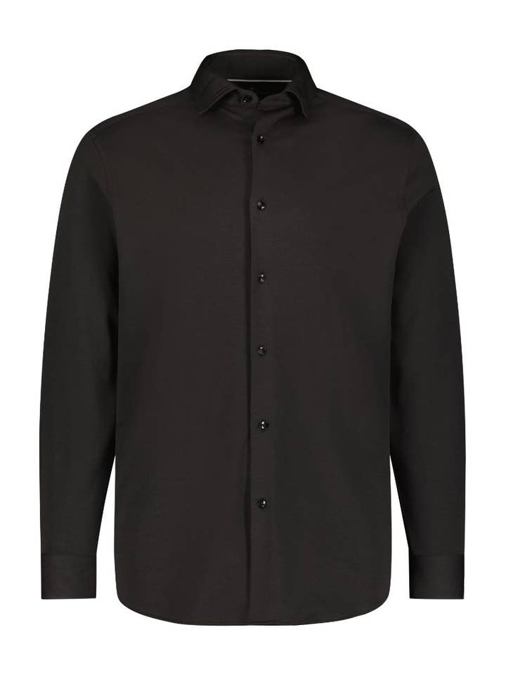 Svart Azienda Stickad Skjorta för wholesale av Luchiano Visconti