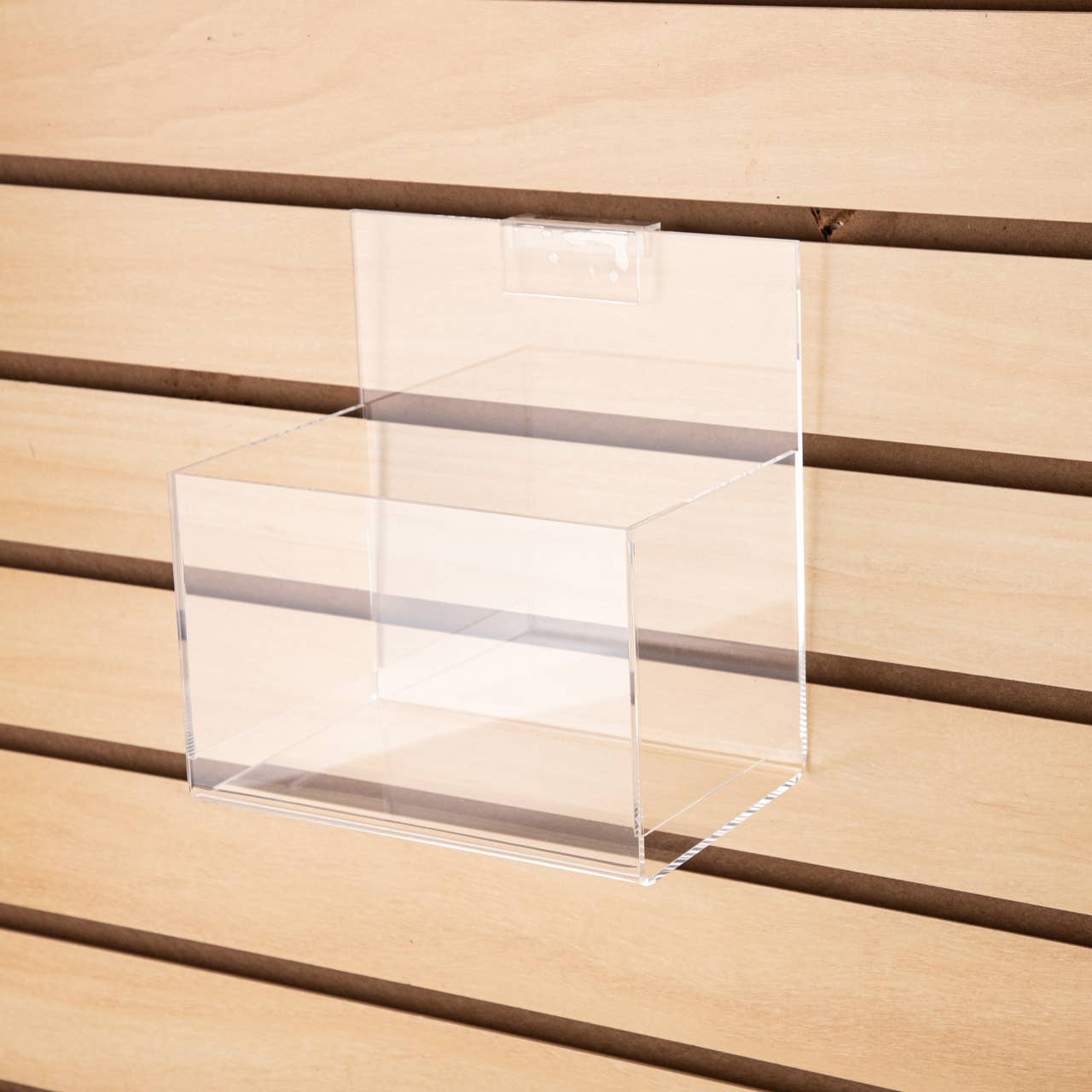 Store Supply Warehouse - Wholesale Retailer Display - Accessories - Acrylic Single Display Bin For Slatwall Or Wire Grid3