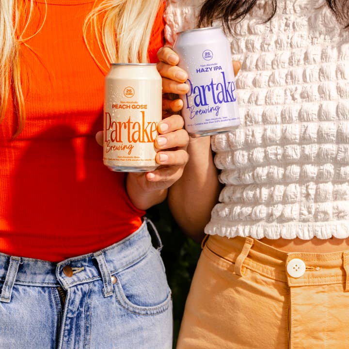 Partake Brewing - Wholesale Non-Alcoholic Beer - Partake Brewing Non-alcoholic beer - Peach Gose - 24 pack