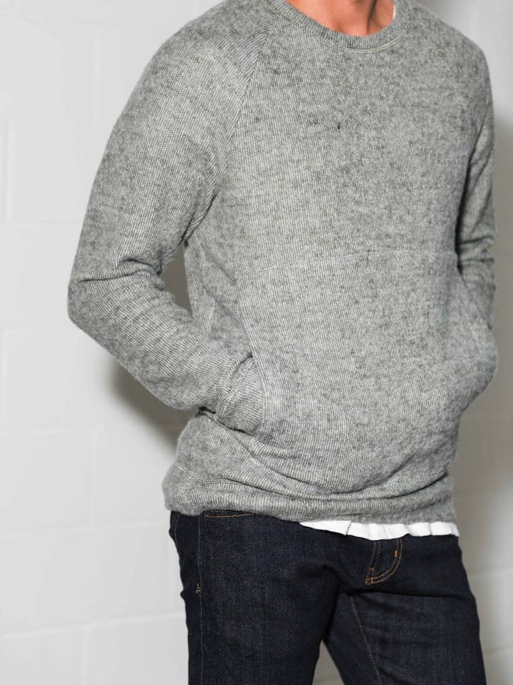 Mika Jaymes - Wholesale Sweatshirt – Men's - Men's Soft Knit Melange Kangaroo Pocket Pullover Sweater17