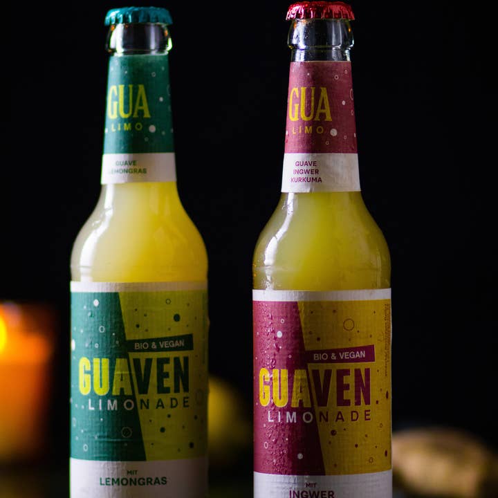 GUA DRINKS - Wholesale Vruchtensap - BIOLOGISCHE GUAVELIMONADE MET CITROENGRAS