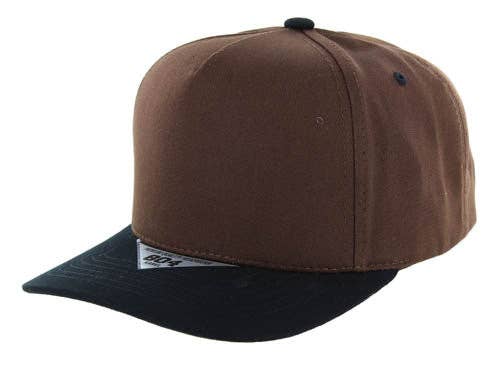 Zion Brand - Wholesale Baseball Cap - Unisex - BLANK COTTON 5 PANEL SNAPBACK BALL CAP15