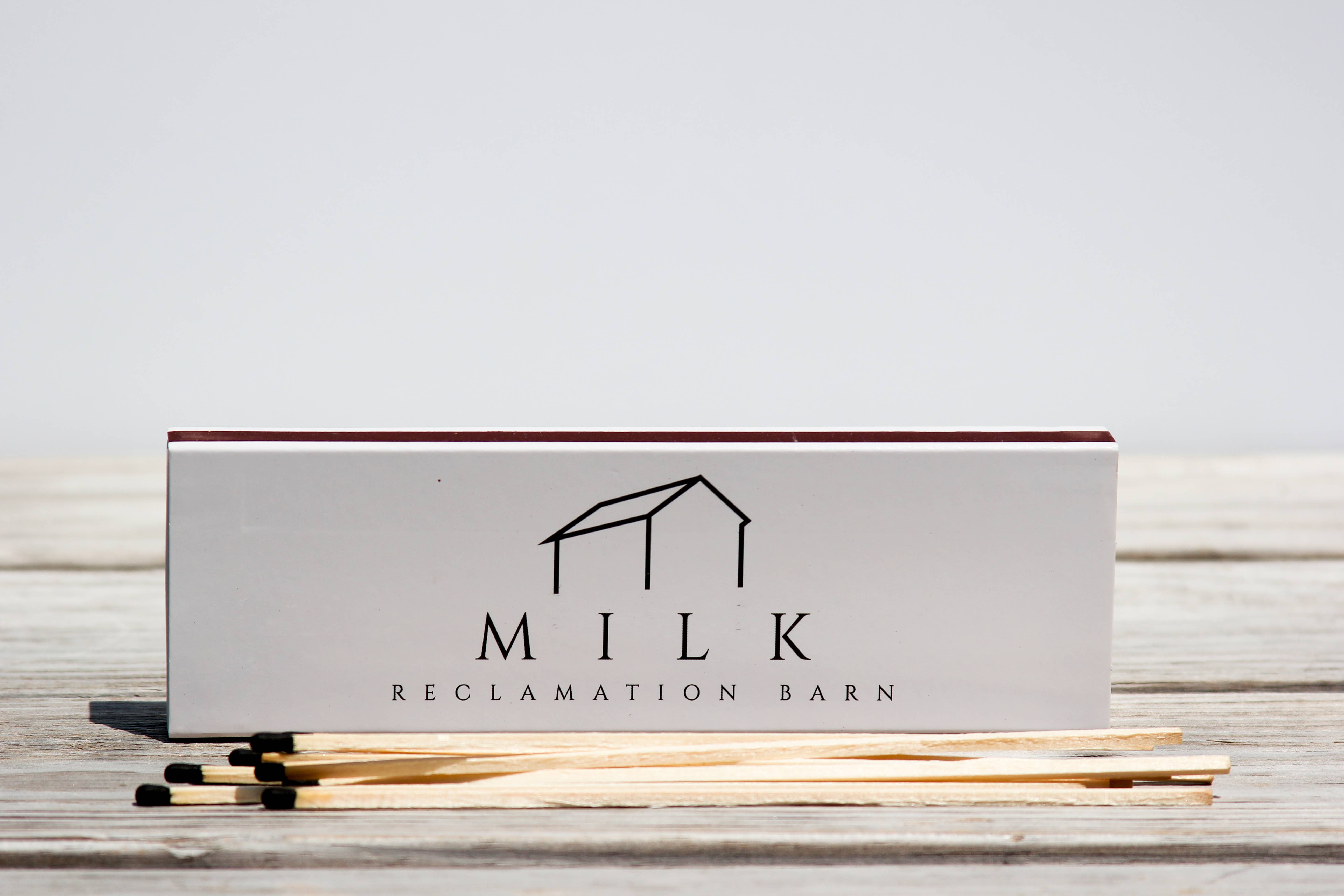 Milk Reclamation Barn - Wholesale Matches - Box of Matches - 8" long matches1