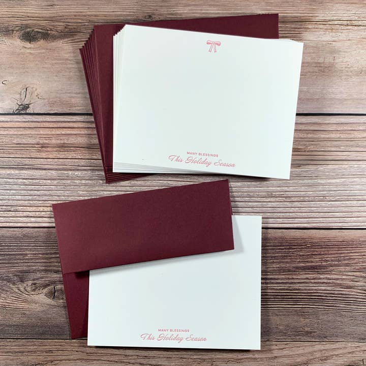 Kincaid Creative - Wholesale Stationery/Notecard Set - Holiday Notecard Set of 10. Stationery for Christmas.2