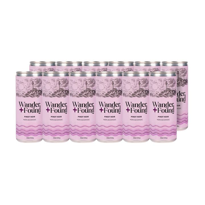 Better Rhodes - Wholesale Non-Alcoholic Spirits/Wine/Beer - Wander + Found Non-Alcoholic Pinot Noir Cans