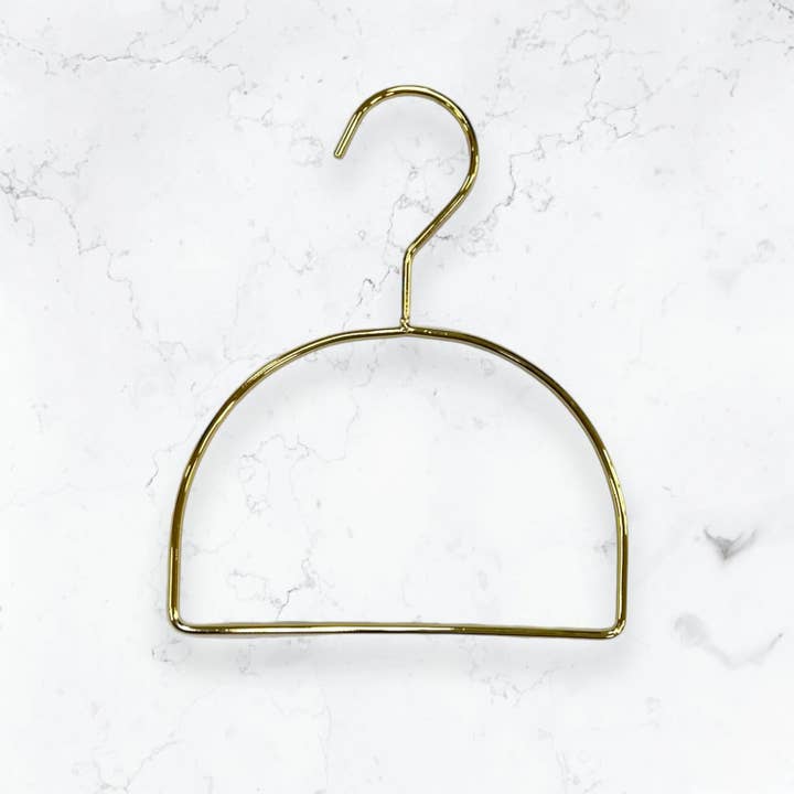 London Scarves – wholesale Clothes hangers – Golden scarf hanger with hook1