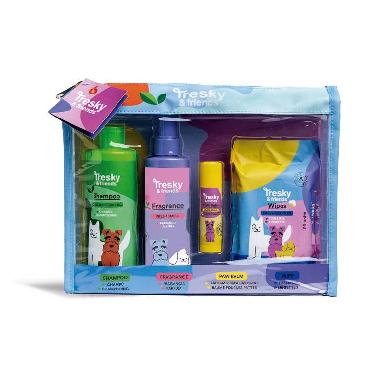 Aquarius Cosmetic SLU – Engroshandel Hundeplejesæt - Hund – Tresky & Friends gavesæt med 4 dele til hundebad2