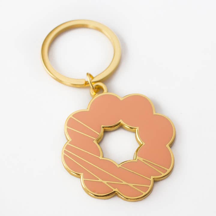 Mochi Donut Schlüsselanhänger aus Metall für den Großhandel von Kela Designs