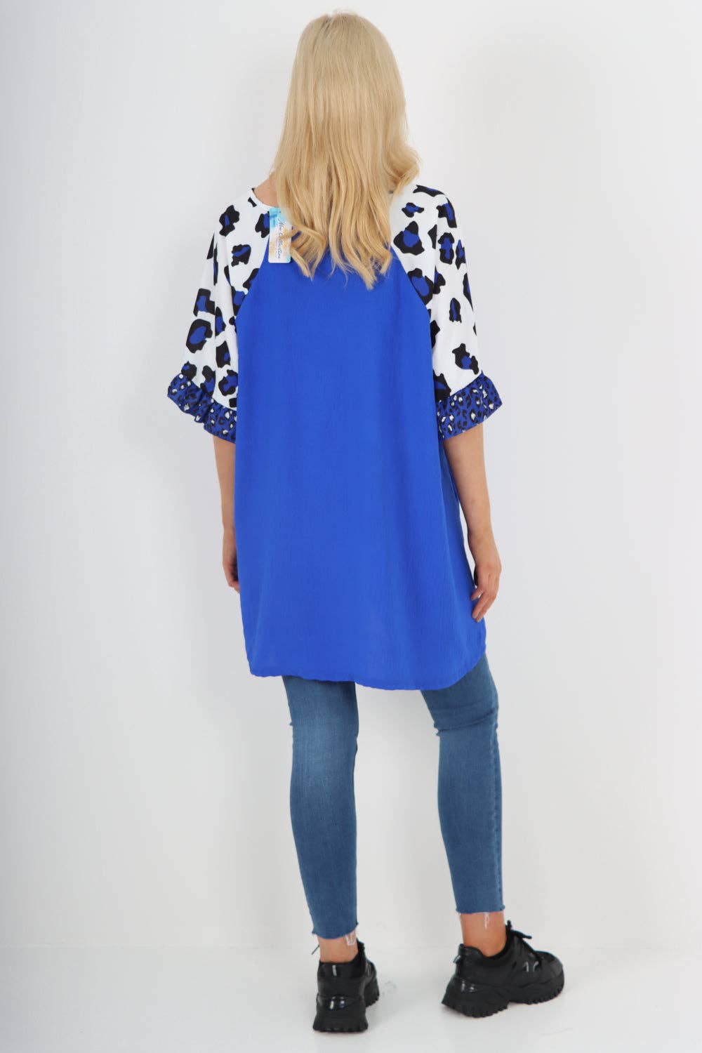 Miss Bold – wholesale Tunic – Women’s – Italian Animal Printed Sleeve Tunic Top24