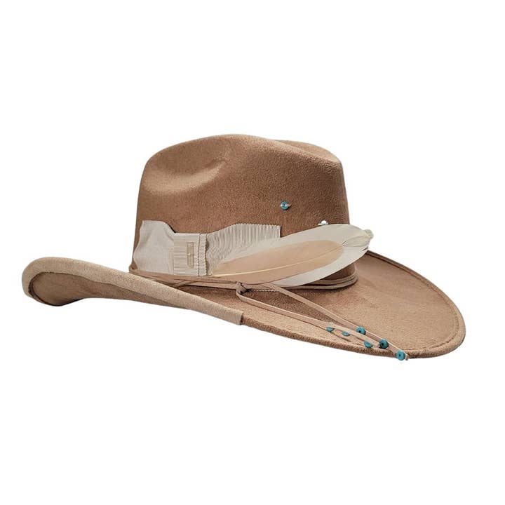 Camel Joey Cowboy Crown Hat for wholesale on Faire1