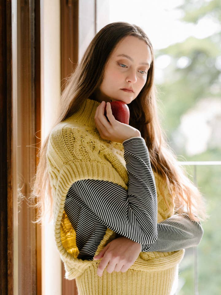 Lèmme - Wholesale Tunic Sweater - Women's - Cashmere Mix Maxi Cable Tunic8