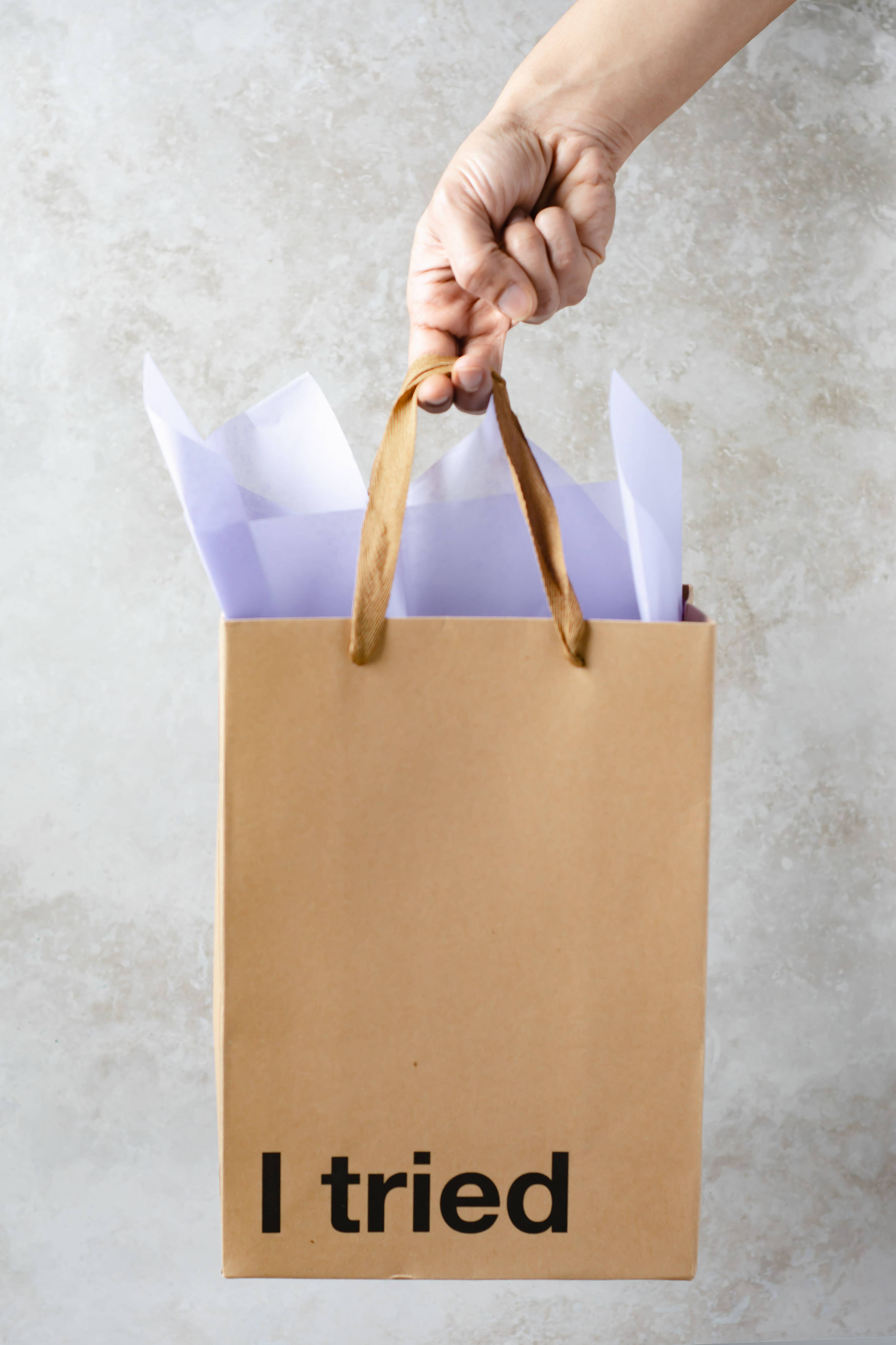 MilkToast Brands - Venta al por mayor Bolsas de celofán - "Bolsa de Regalo 'Lo Intenté'"1