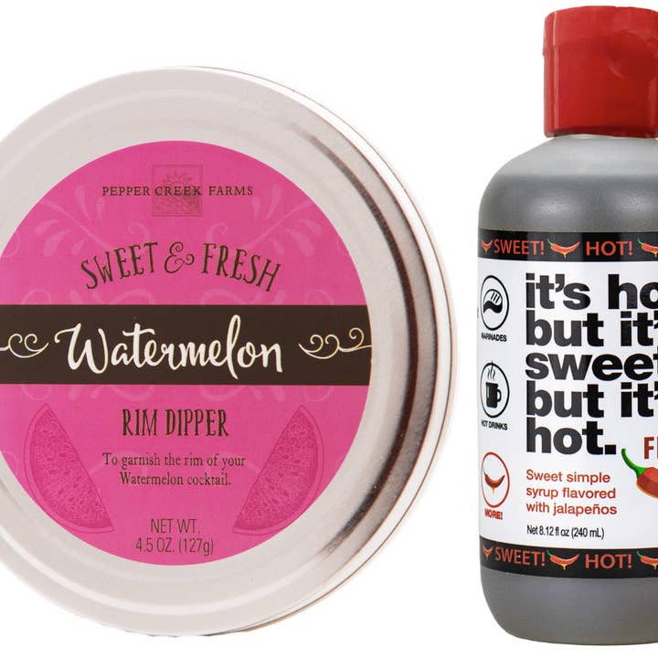 Fire Syrup with WATERMELON Margarita Cocktail Rim Dipper for wholesale by Fire Syrup