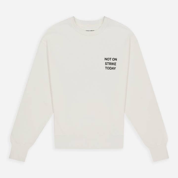 Not On Strike Sweatshirt for wholesale by FRENCH ABROAD